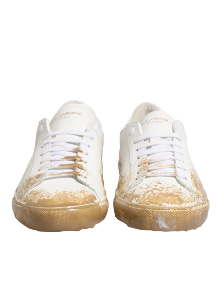 Dolce & Gabbana Leather sneaker in white