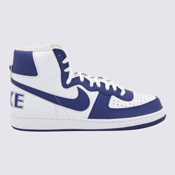 Comme Des Garcons Homme Plus X Nike Leather upper sneaker in navy