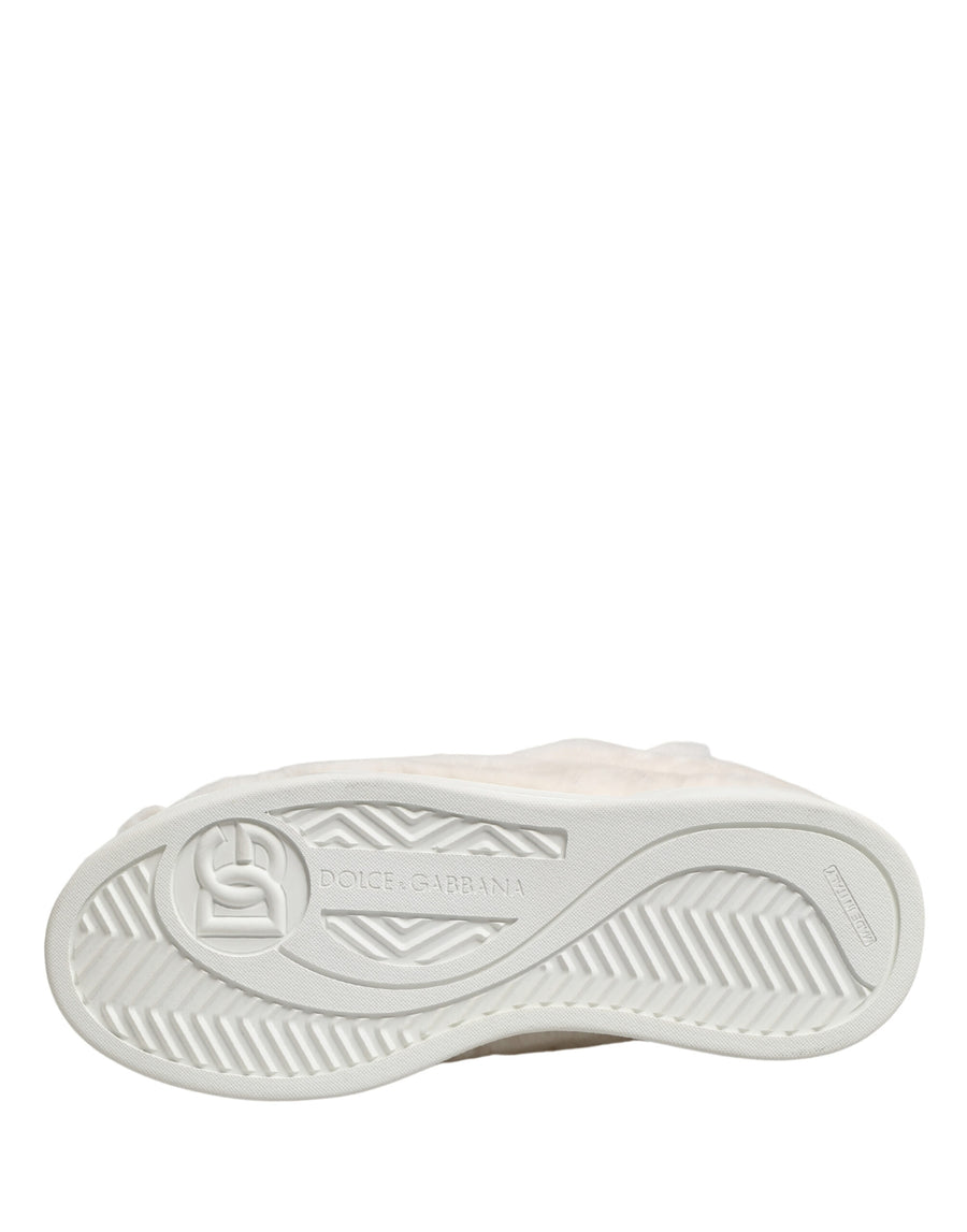 Dolce & Gabbana Eco Fur / Textile Upper sneaker in white