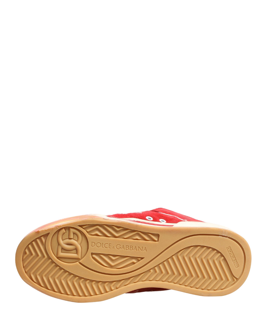 Dolce & Gabbana Suede sneaker in red