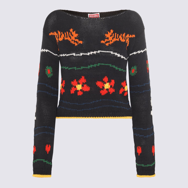 Kenzo 75% Cotton sweater in black