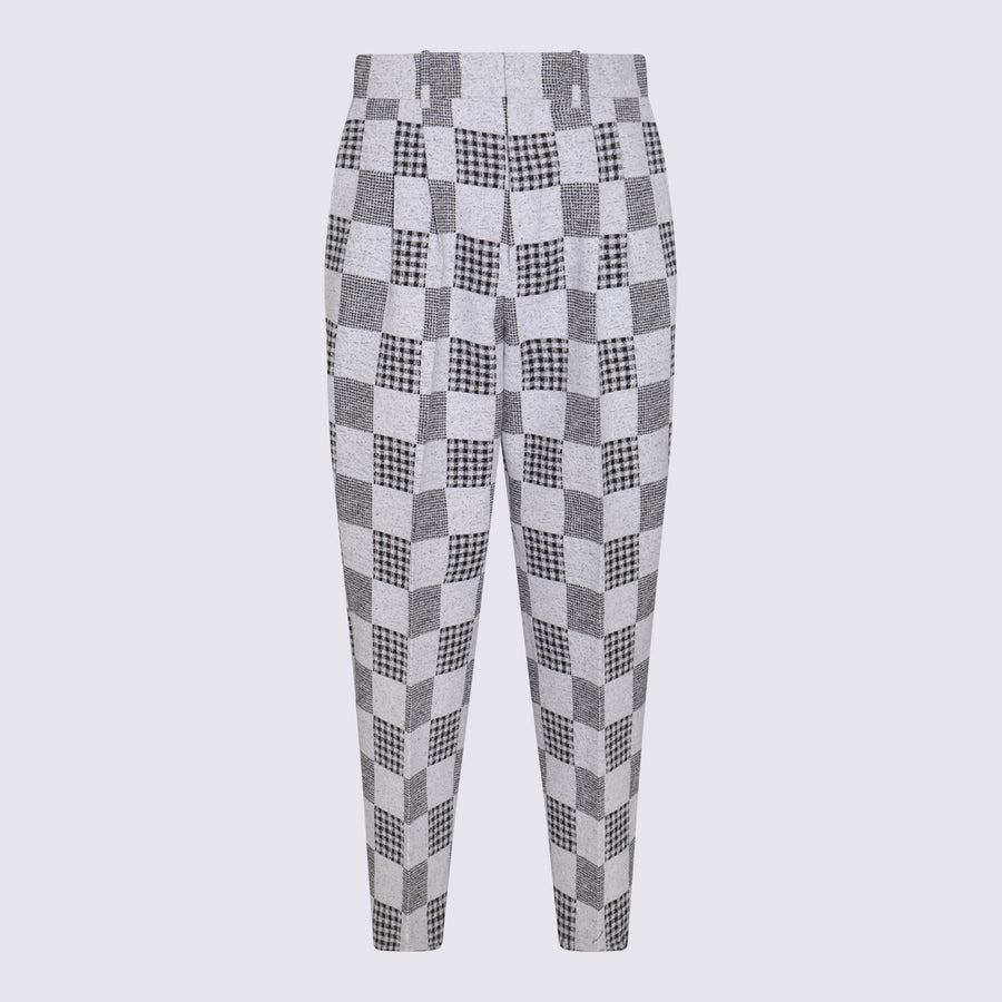 Kenzo 63% cotton trousers in white