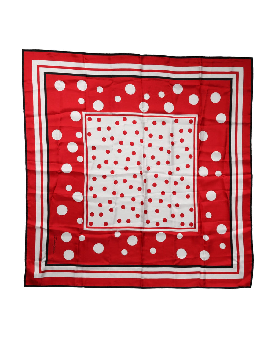 Dolce & Gabbana 100% Silk scarf in red