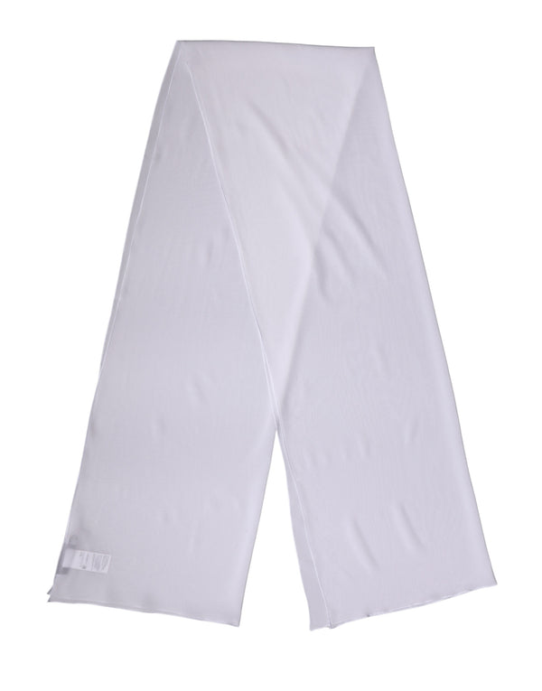 Dolce & Gabbana 92% Silk 8% Elastane scarf in white