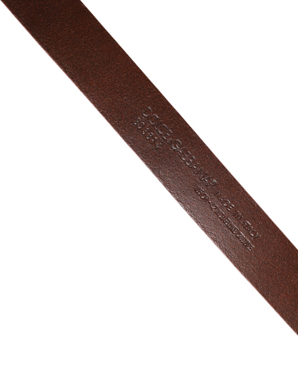 Dolce & Gabbana 100% Caiman Leather belt in red
