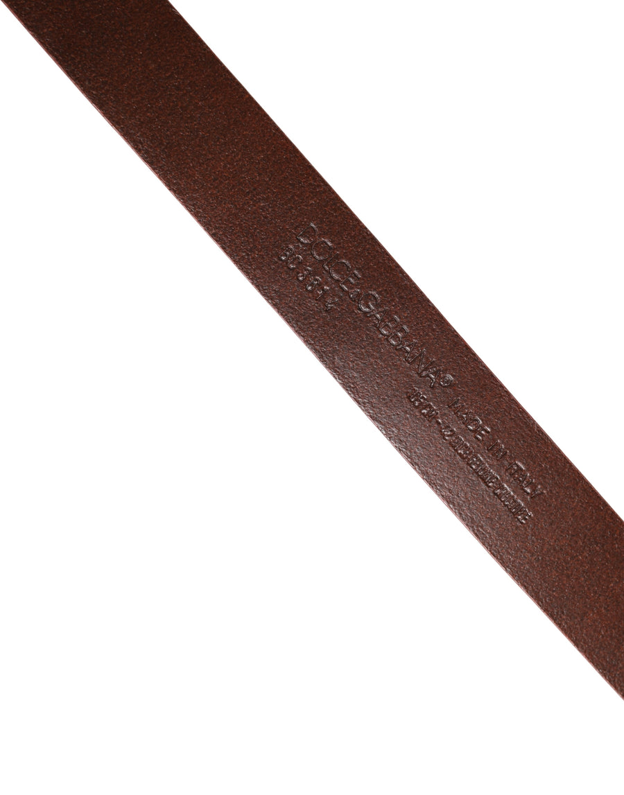 Dolce & Gabbana 100% Caiman Leather belt in red