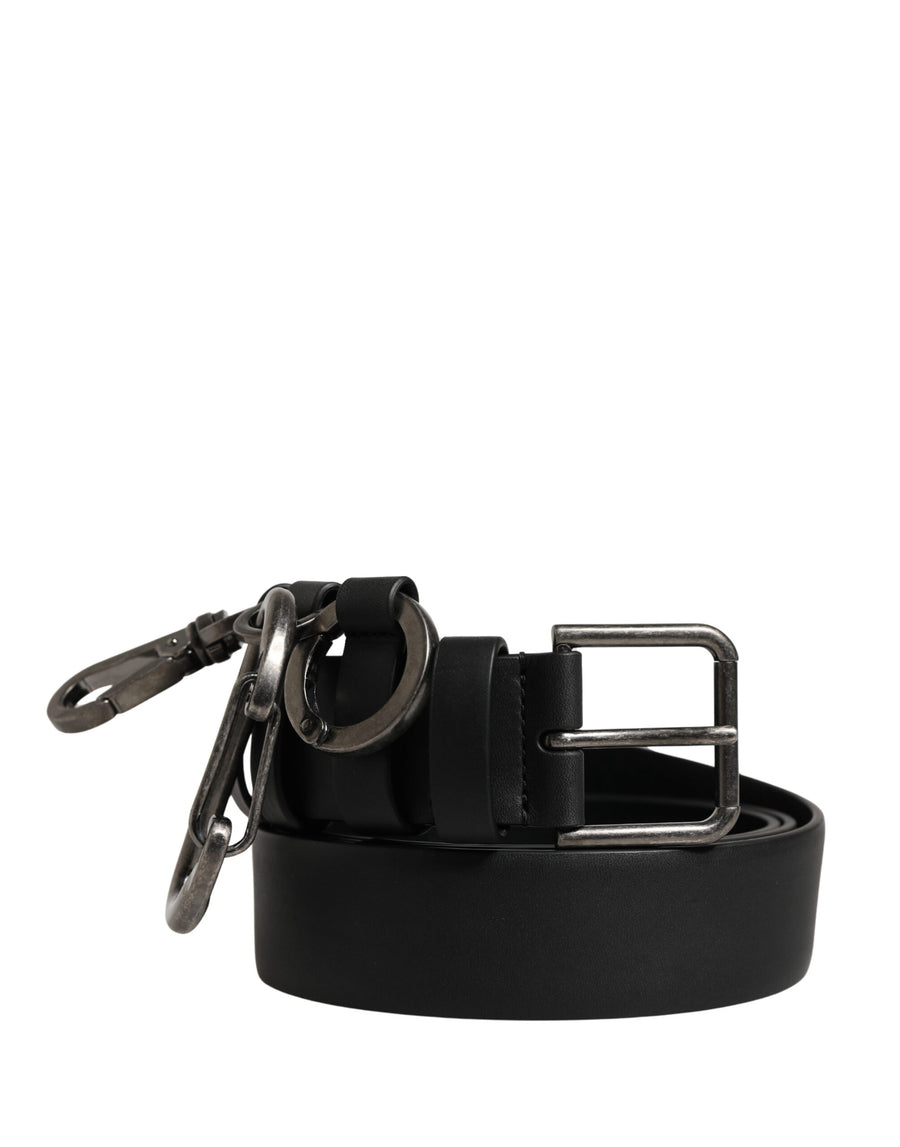 Dolce & Gabbana 100% Calf Leather belt in black