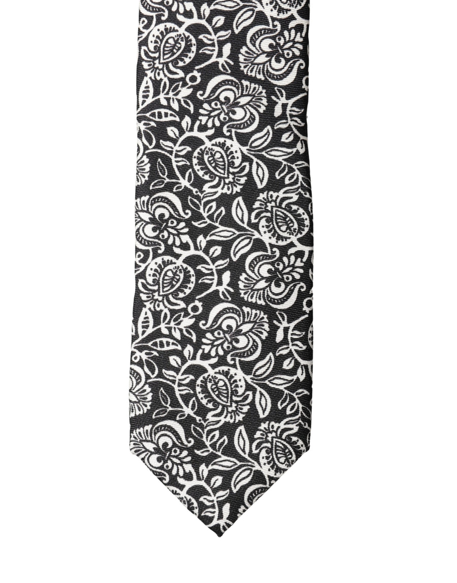 Dolce & Gabbana 100% Silk necktie in black