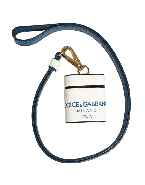 Dolce & Gabbana 100% Calf Leather case in white
