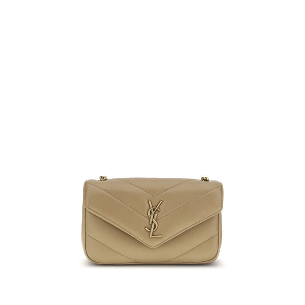 Saint Laurent 100% Lamb Ovis Aries shoulder bag in beige