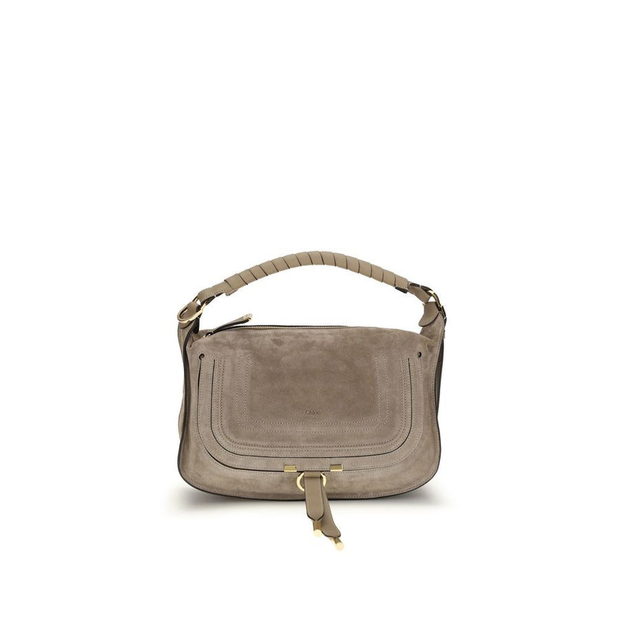 Chloé 100% Calf Leather Bos Taurus shoulder bag in beige