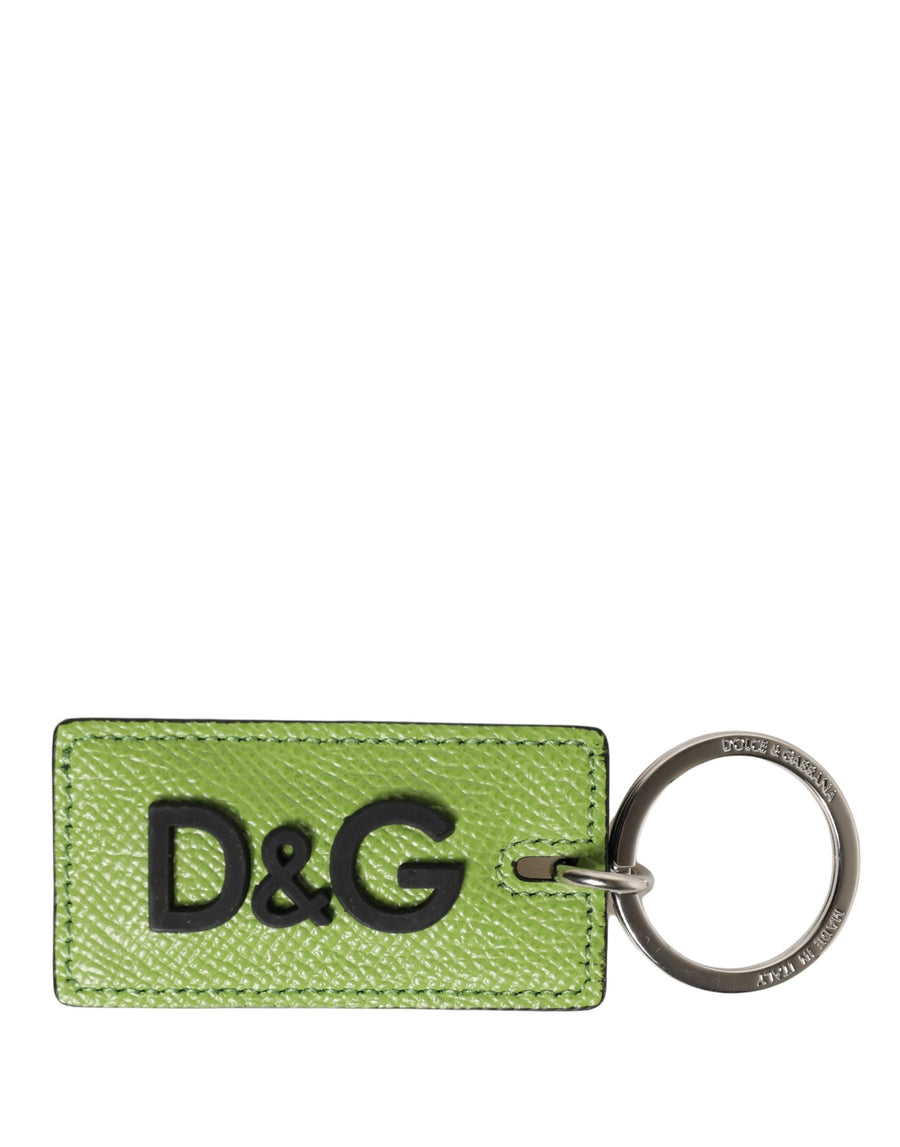 Dolce & Gabbana 100% Calf Leather key case in green