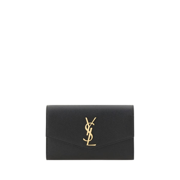 Saint Laurent 100% Calf Leather Bos Taurus wallet in black