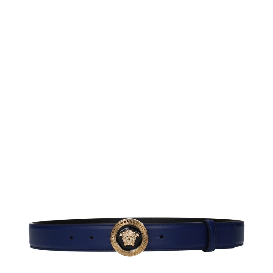 Versace Leather belt in blue