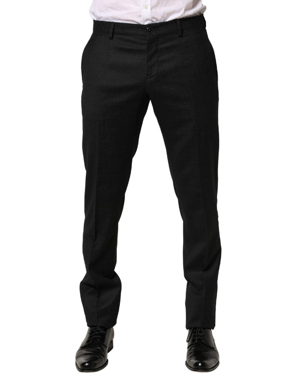 Dolce & Gabbana 100% Virgin Wool (body) trousers in black