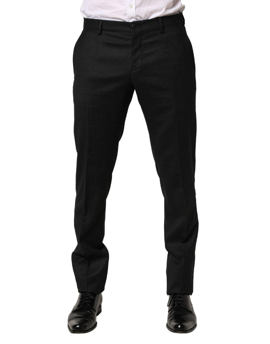 Dolce & Gabbana 100% Virgin Wool (body) trousers in black