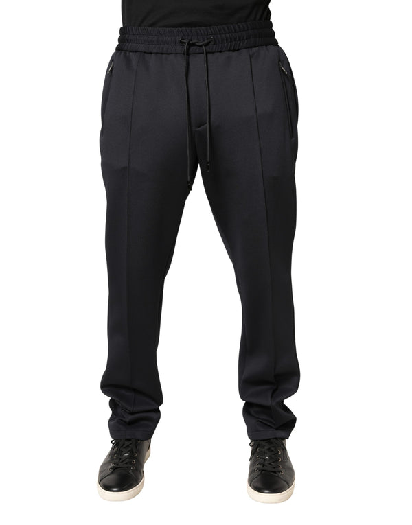 Dolce & Gabbana 100% Polyester joggers in black