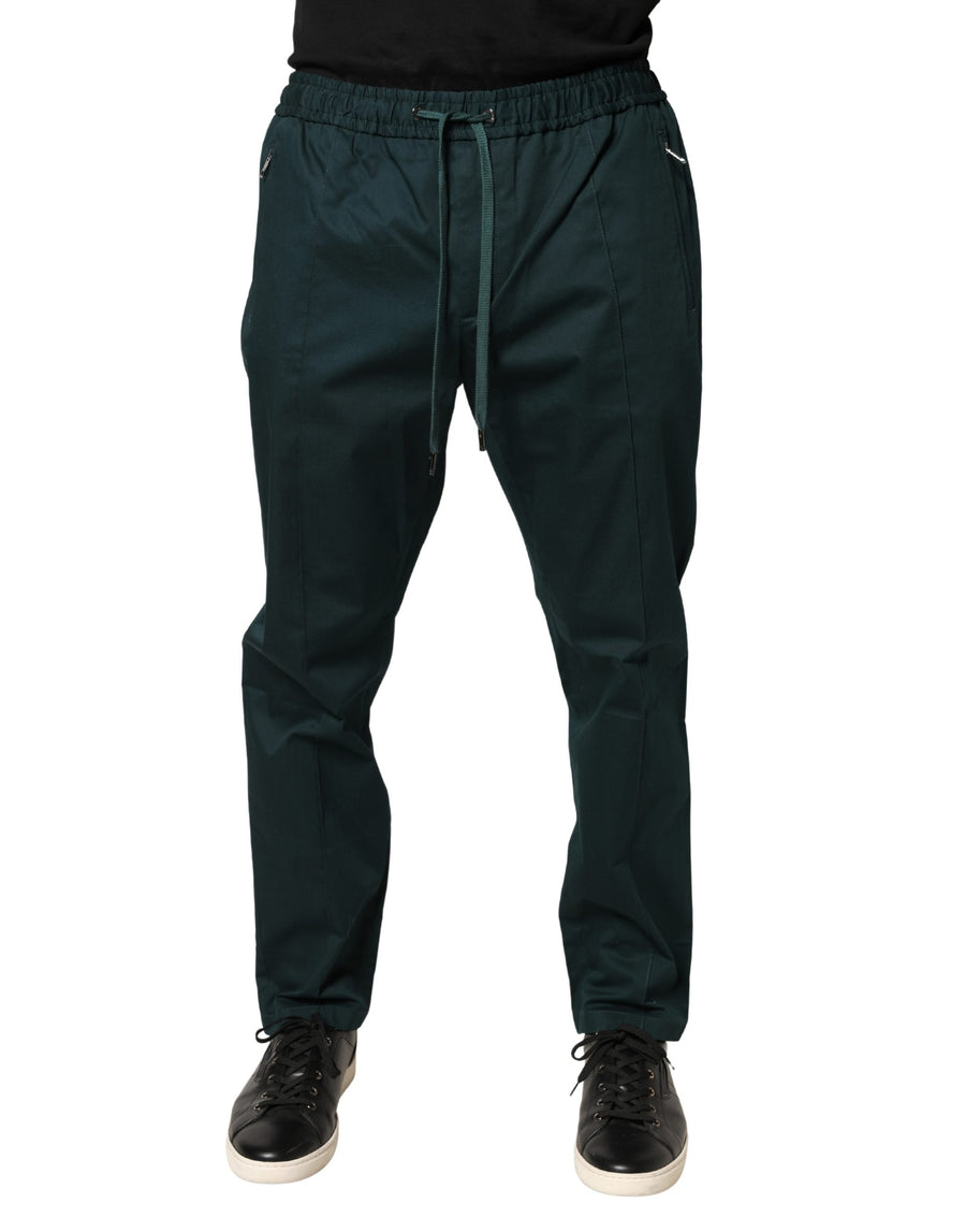 Dolce & Gabbana 97% Cotton joggers in green