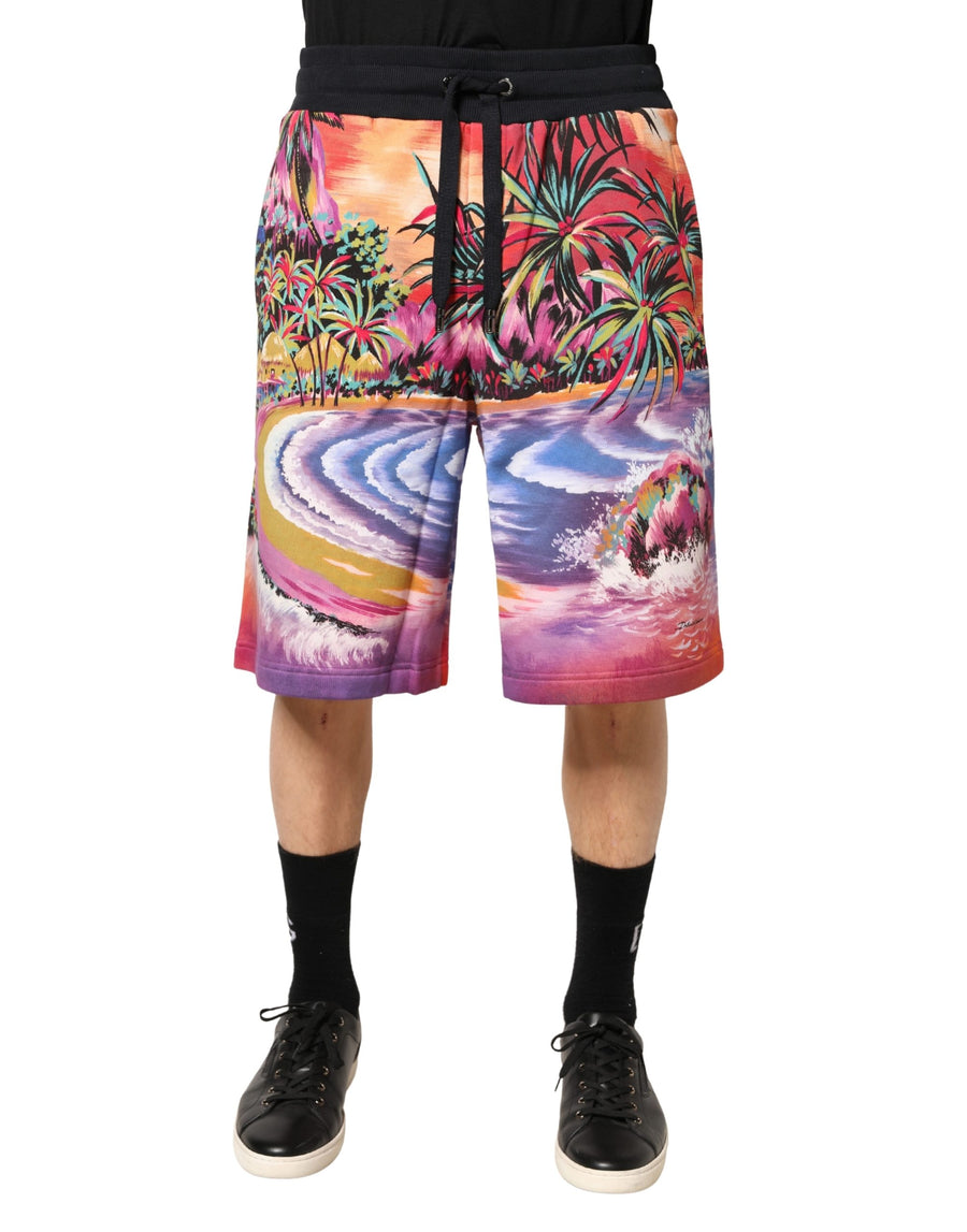 Dolce & Gabbana 100% Cotton bermuda shorts in multicolor