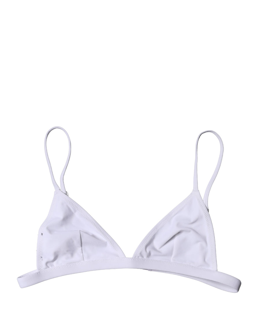 Dolce & Gabbana 25% Elastane 75% Nylon bikini top in white
