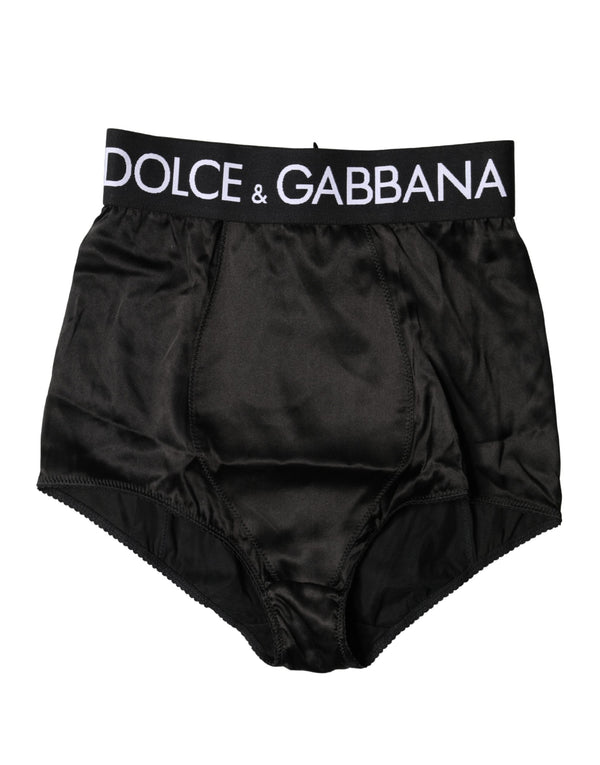 Dolce & Gabbana 6% Elastane 94% Silk bodysuit in black