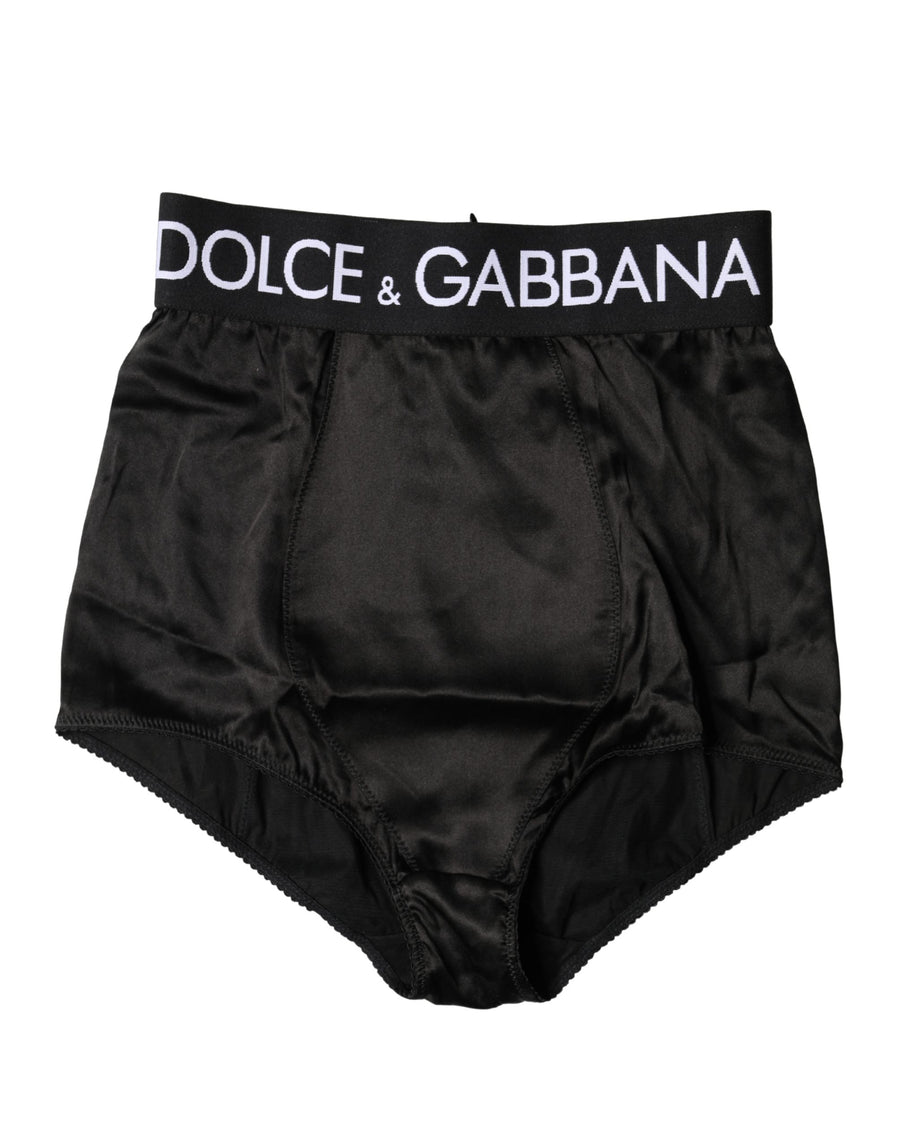 Dolce & Gabbana 6% Elastane 94% Silk bodysuit in black