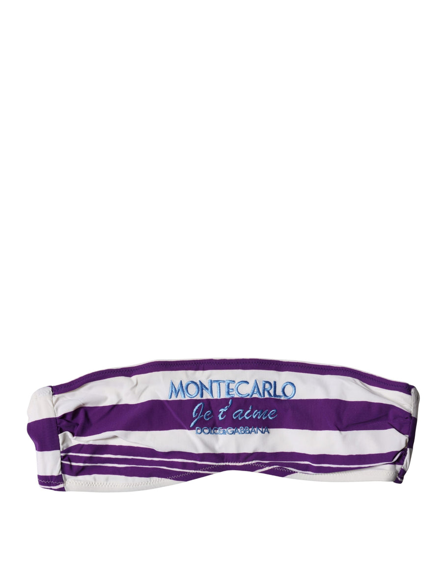 Dolce & Gabbana 25% Elastane 75% Nylon bandeau top in white