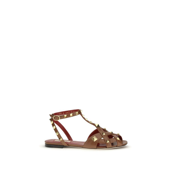 Valentino Garavani Upper: 100% Goatskin; Sole: 100% Calf Leather sandal in brown