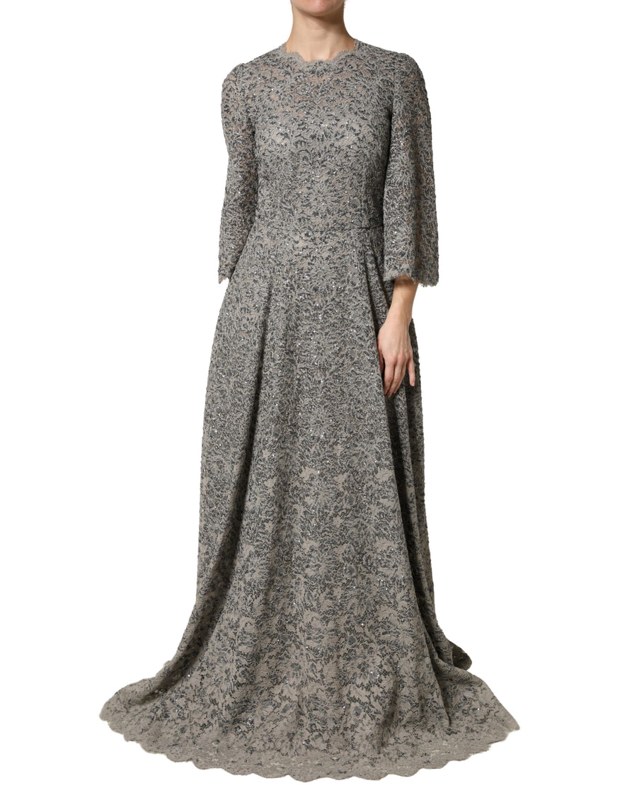 Dolce & Gabbana 46% Cotton dress in gray