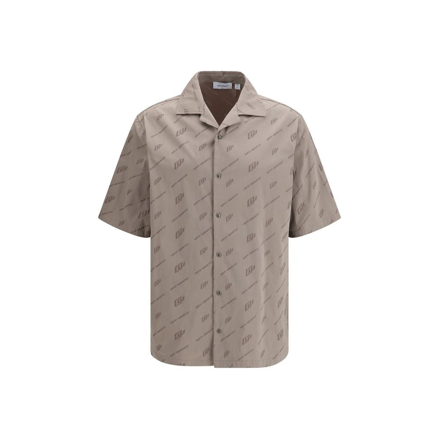 Off-White 100% Viscose shirt in beige