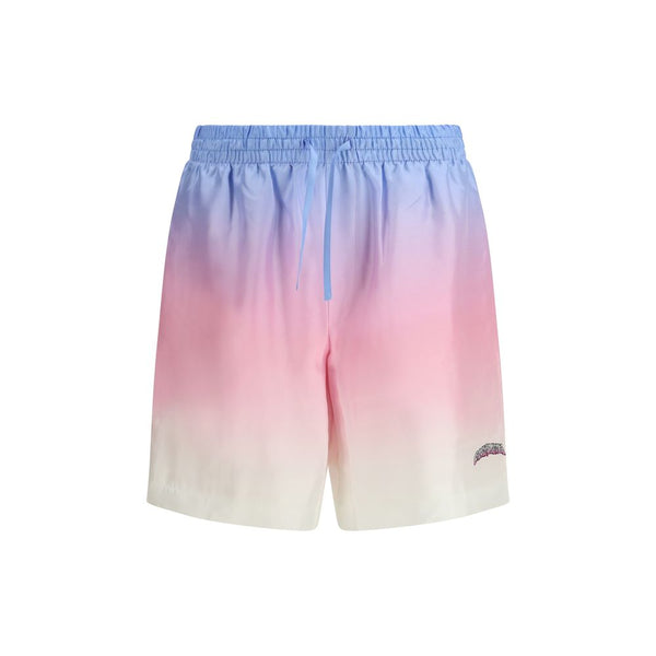 Casablanca 100% Silk bermuda shorts in multicolor