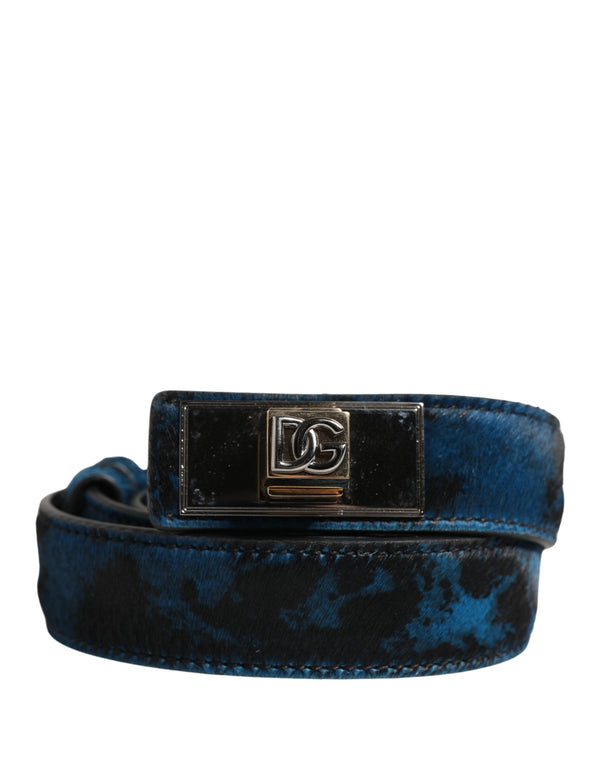 Dolce & Gabbana 100% Calf Leather belt in blue