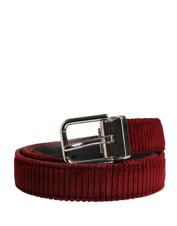 Dolce & Gabbana 100% Calf Leather belt in red