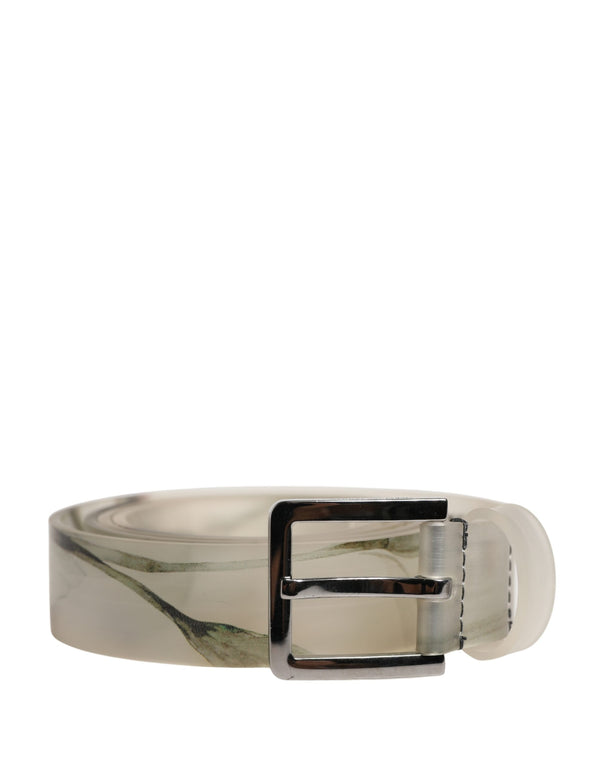 Dolce & Gabbana 100% PVC belt in white