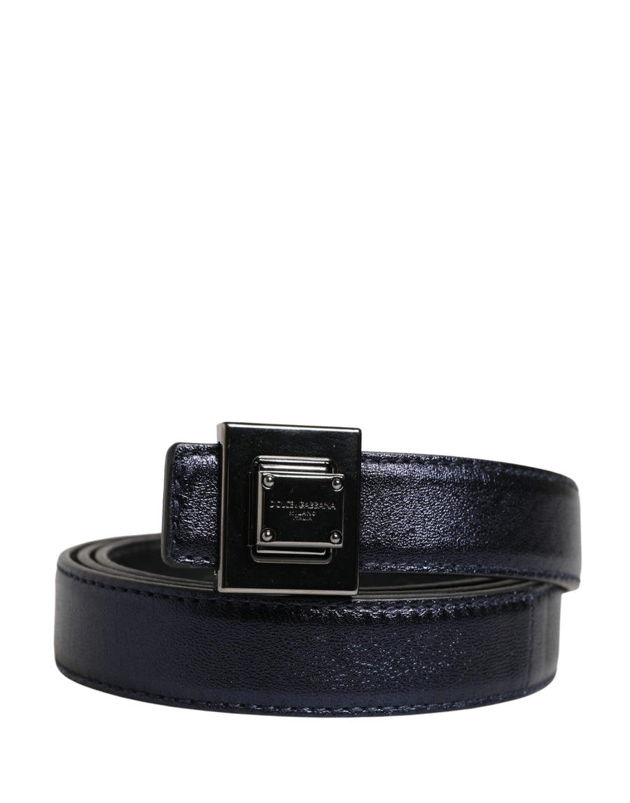 Dolce & Gabbana 100% Calf Leather belt in black