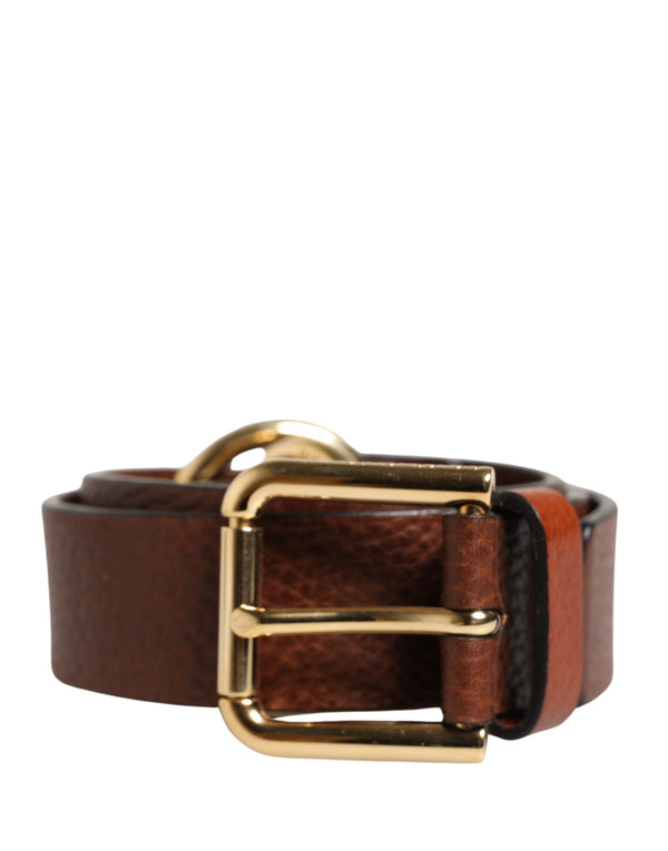 Dolce & Gabbana 100% Calf Leather belt in brown