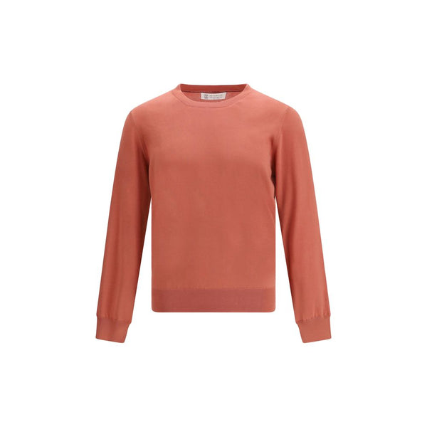 Brunello Cucinelli 100% Cotton sweatshirt in orange