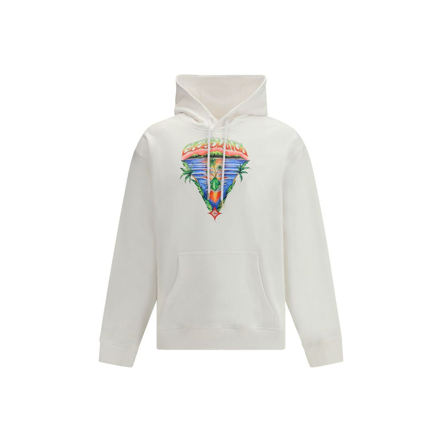 Casablanca 100% Cotton hoodie in white
