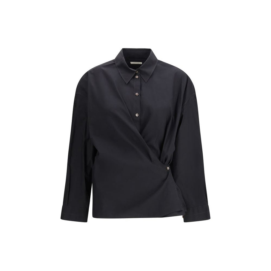 Lemaire 80% Cotton shirt in black
