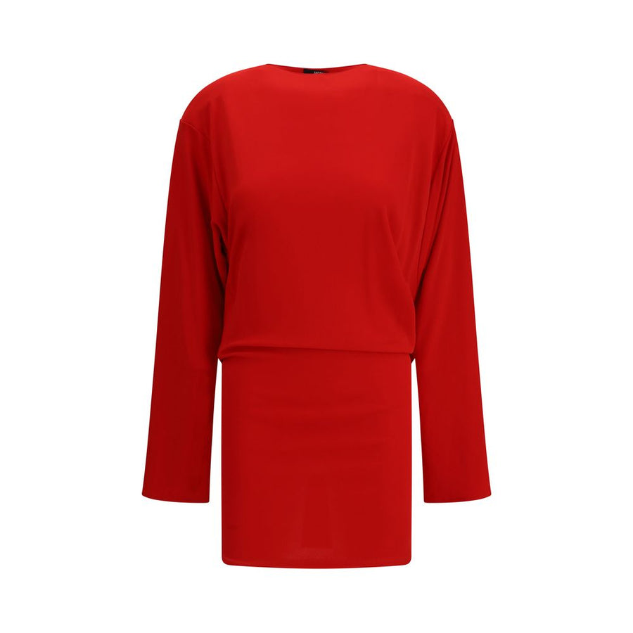 Jacquemus 83% Viscose dress in red