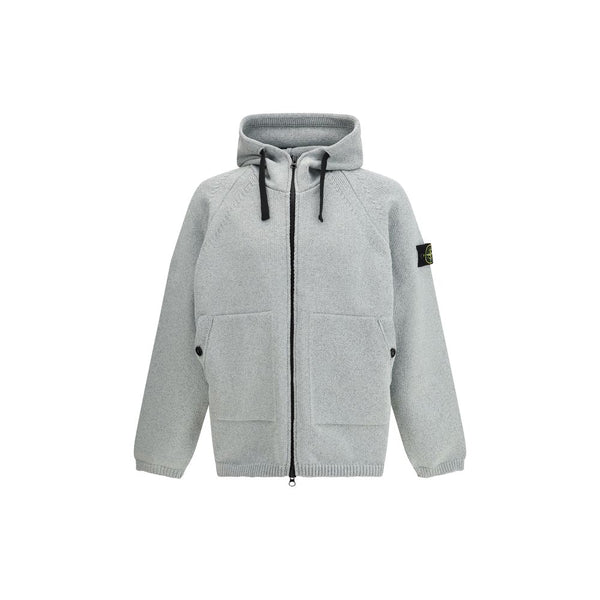 Stone Island 75% Polyester hoodie in gray