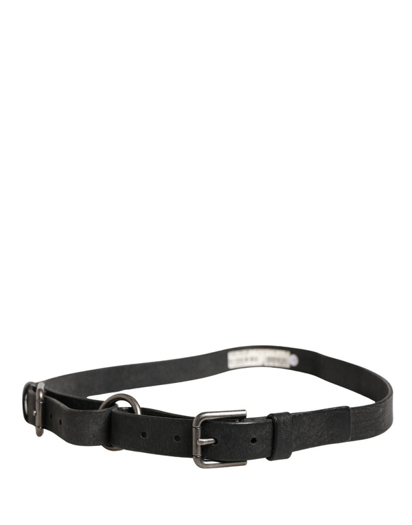 Dolce & Gabbana 100% Calf Leather belt in black