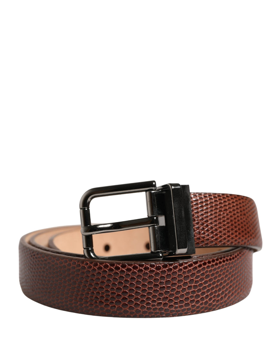 Dolce & Gabbana 100% Goat Leather belt in brown