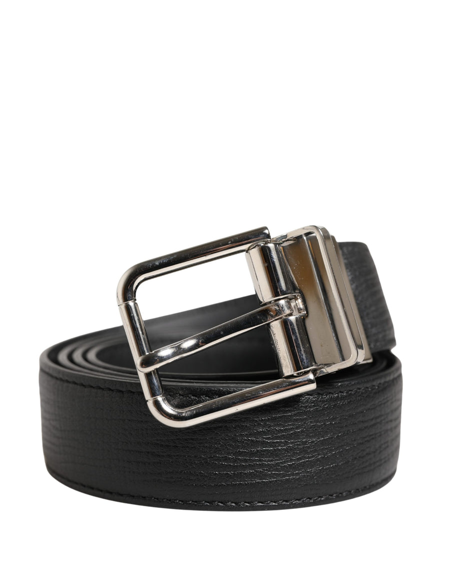 Dolce & Gabbana 100% Calf Leather belt in black