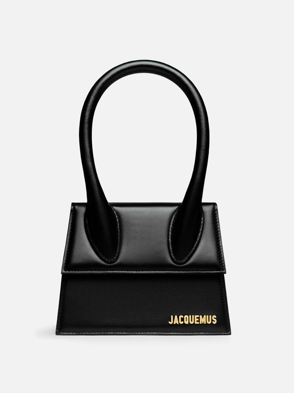 Jacquemus Leather shoulder bag in black