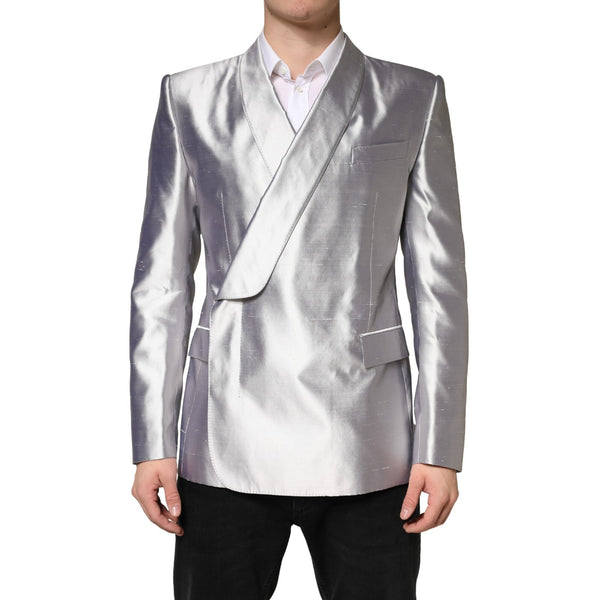 Dolce & Gabbana 100% Silk blazer in silver