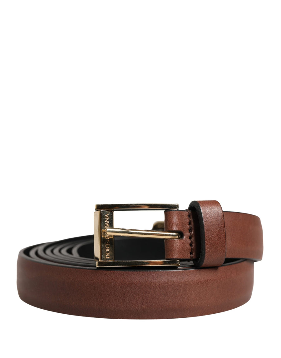 Dolce & Gabbana 100% Calf Leather belt in brown