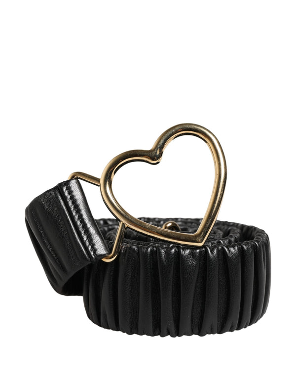 Dolce & Gabbana 100% Calf Leather belt in black