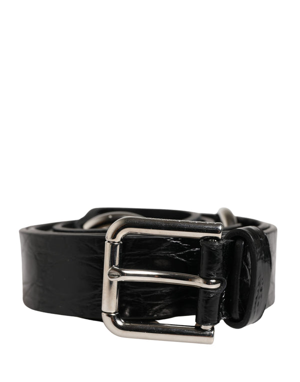 Dolce & Gabbana 34% Eel belt in black