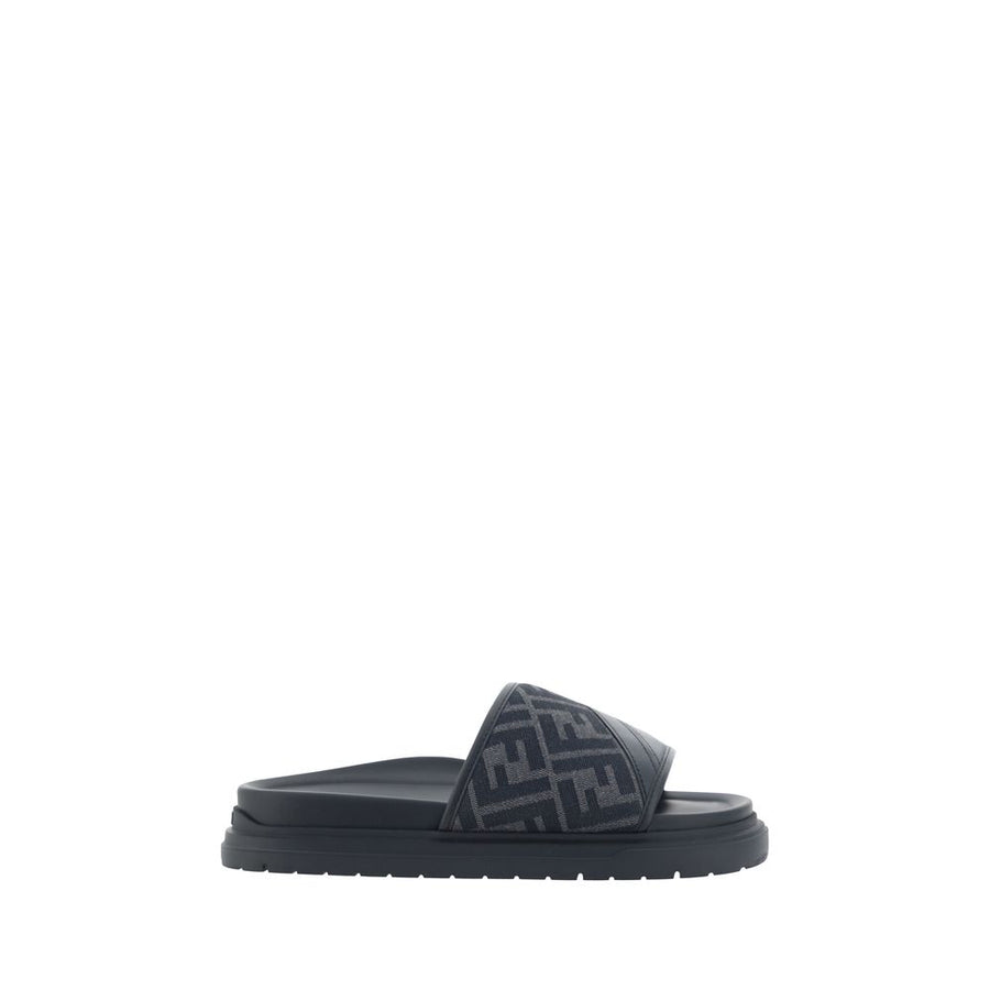 Fendi 80% Fabric sandals in gray